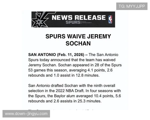 尼克斯计划签下被马刺裁掉前锋索汉，补充锋线深度应对季后赛